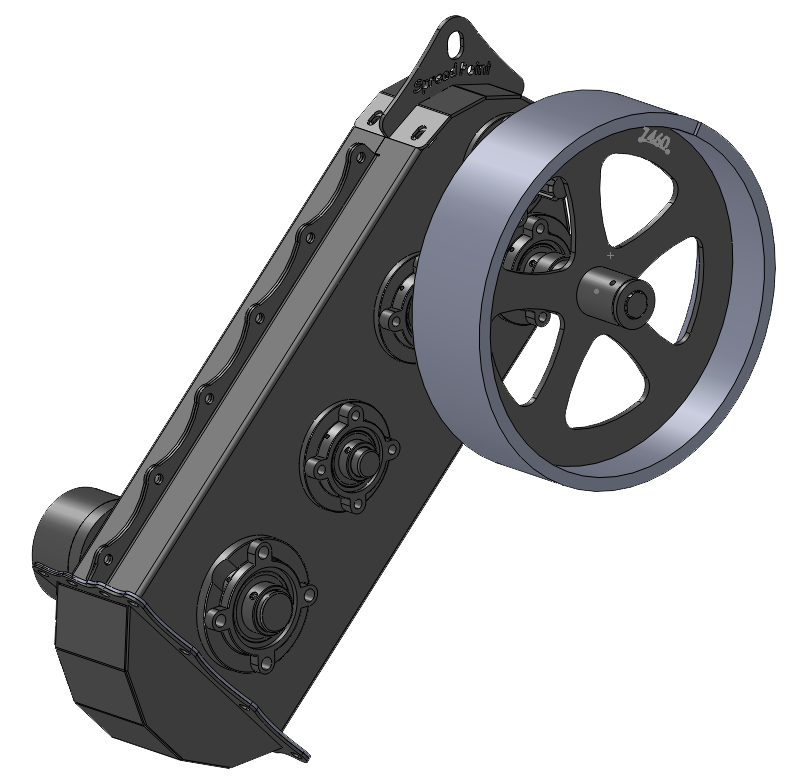 belt drive frame splitter